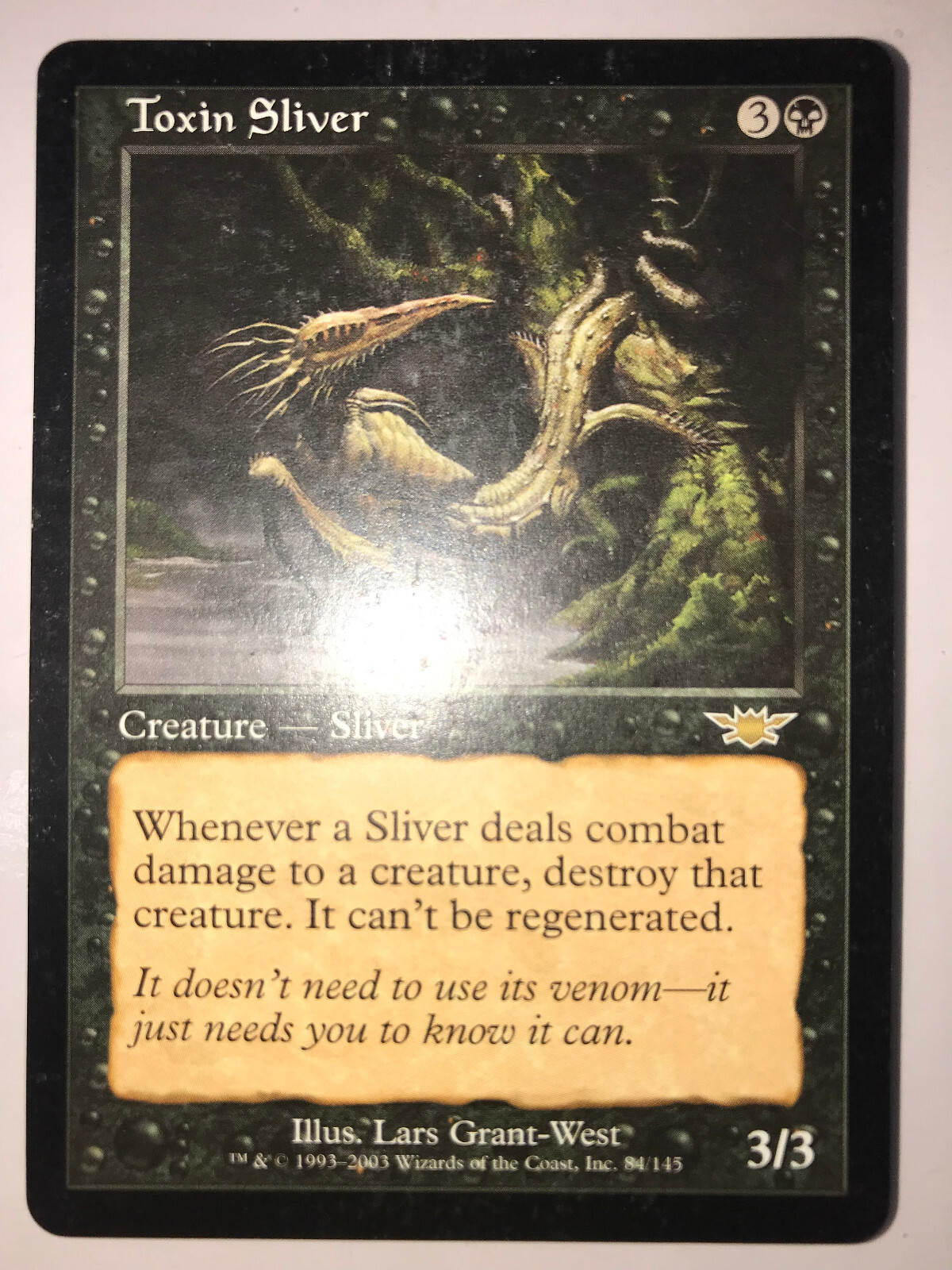MTG Toxin Sliver Legions 84/145 Regular Rare LP