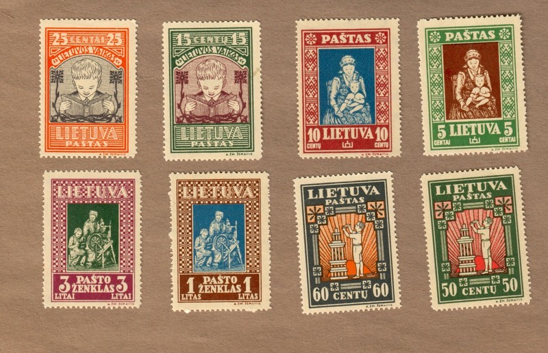 Lithuania Scot # 277C - 277K complete set mint LH