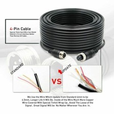 4Pin Aviation Extension Cable For Rear View Backup Camera Trailer Caravan Truck