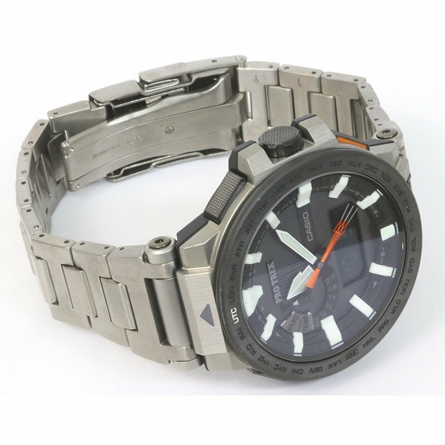 Casio Protrek Manaslu Prx 8000t 7ajf Multiband6 Radio Wave Solar Watch For Sale Online Ebay