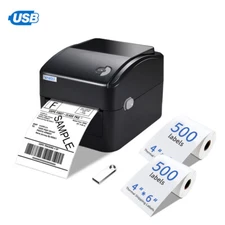 VRETTI Thermal Shipping Label Printer 4x6 USB w/1000 Labels For POSHMARK UPS
