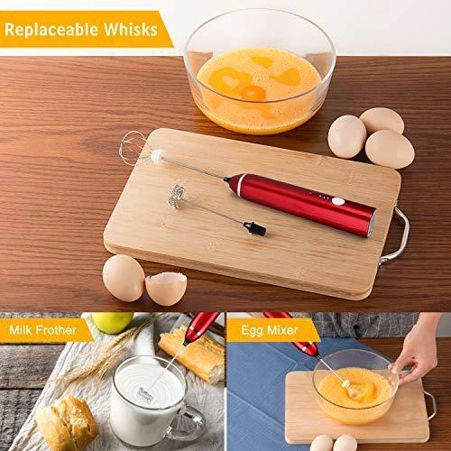 Milk Frother Handheld, Dallfoll USB Rechargeable Electric Foam Maker for Coffee,