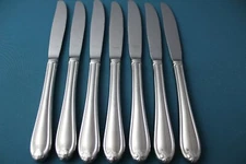 7 Dinner Knives Hollow Lenox BUTTERFLY MEADOW Glossy Stainless 9 3/4"