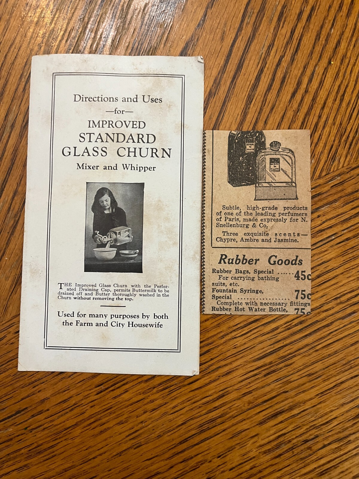 Improved Standard Glass Churn Mixer Directions Farm City Housewives