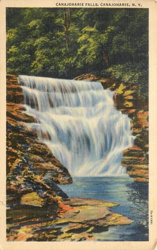 Canajoharie Falls Canajoharie NY New York pm 1940 Postcard - Picture 1 of 2