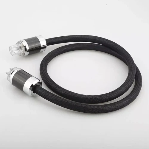 HIFI 8N Copper Audio Power Wire Gold Plated EU US Plug Power Cord for DVD CD AMP - Picture 5 of 18