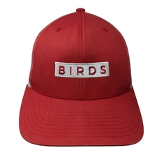 Birds Snapback Mesh Back Trucker Hat Red One Size The Classics Yupoong