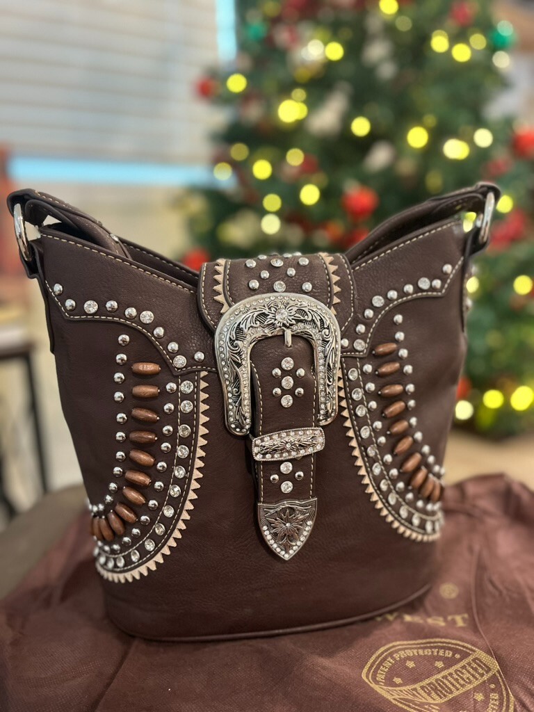 CLEARENCE Montana West Womens Purse Tote Buckle Collection Concealed Handgun