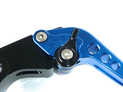KAWASAKI Z1000SX 2011-2016 SHORT BLUE BRAKE & CLUTCH LEVERS SET RACE TRACK S15F - Picture 8 of 12