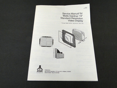 1987 Service Manual for Wells-Gardner 19'' Standard-Resolution Video Display