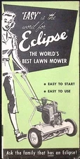c1950s Easy is the Word for Eclipse Lawn Mower Brochure Buffalo-Eclipse Corp