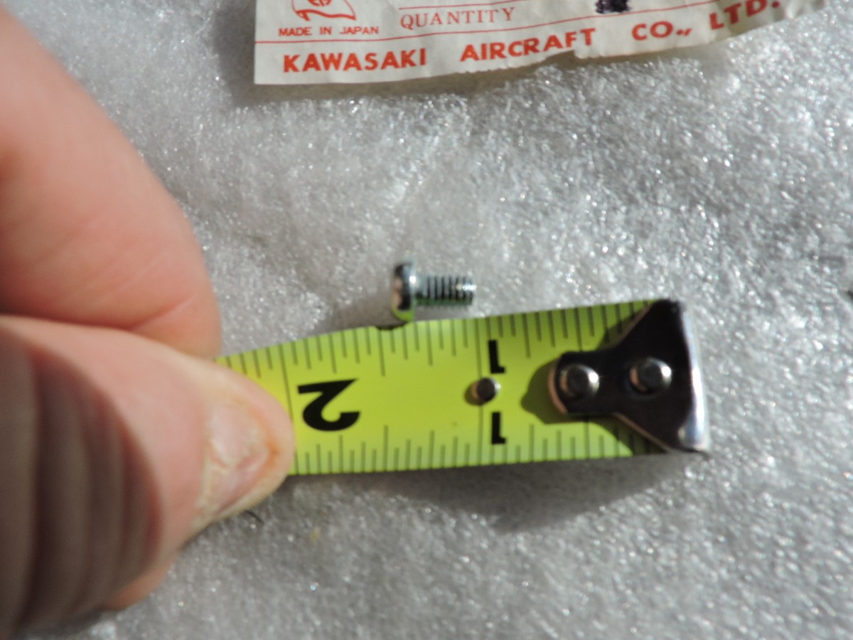Kawasaki NOS NEW 220B0508 Pan Head Screw 5x8 W1 W2 A1 A7 Z1 KZ H1