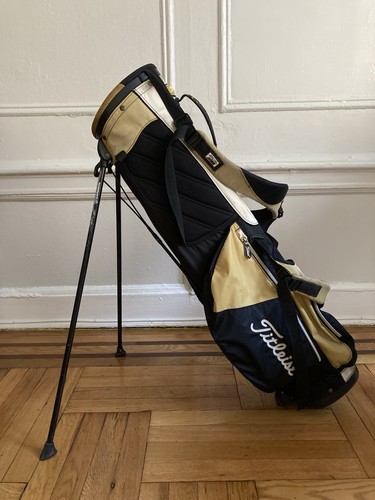 Vintage Titleist Canvas Golf Bag Stand 2 Way