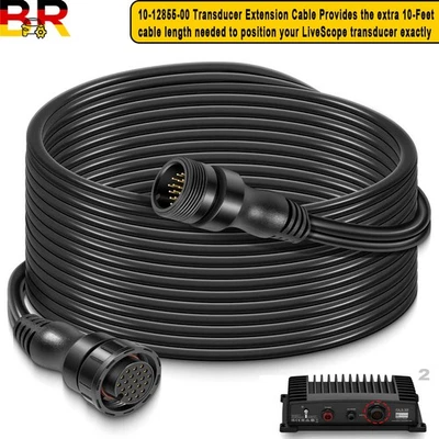 BR-AUTO for Garmin Panoptix LiveScope Transducer Extension Cable 10' 21 Pin 010-12855-00