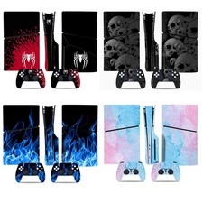 Design Full Body Vinyl Spider Skin Stickers Protective Cover for Ps5 Slim Disc E