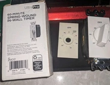 UltraPro 60-Minute Countdown In-Wall Timer, Mechanical Switch - Almond or White