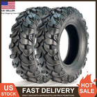 Set 2 22x7-11 ATV Tires 4Ply 22x7x11 UTV Tires 22 7 11 All Terrain Mud Tyres