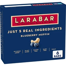 Larabar Blueberry Muffin Snack Bars 6 Count Gluten Free Vegan Whole Food Snack
