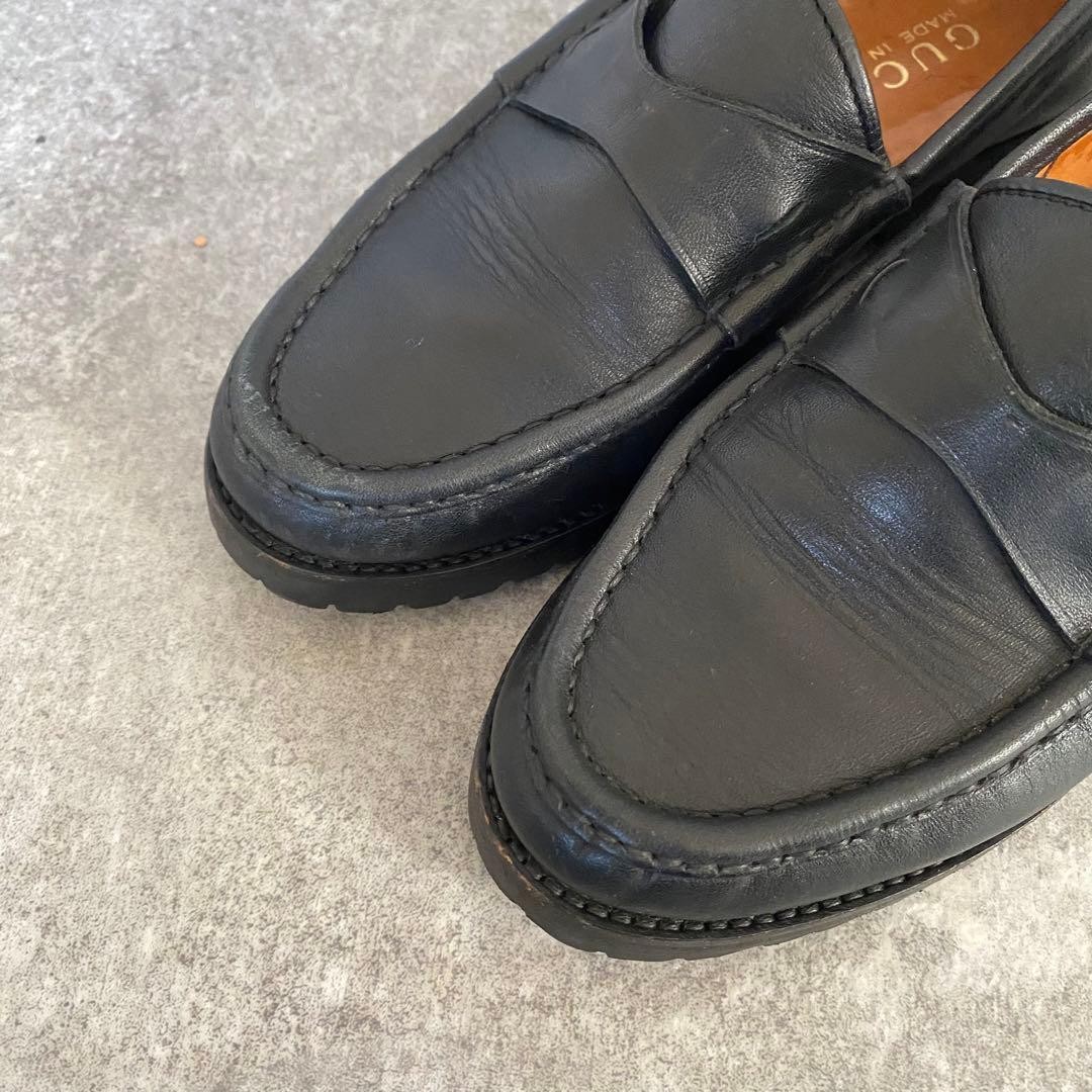 GUCCI Women's Loafers Leather Black EU34.5/US4.5 120223c thumbnail 18