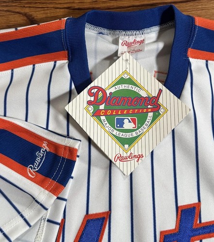 Vintage Rawlings New York Mets Gregg Jefferies Authentic Pinstripe Signed Jersey - Picture 4 of 6