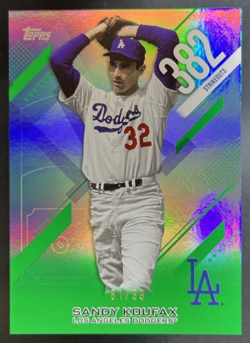 2026 Topps Series 2 Sandy Koufax Green Foil (RAW)