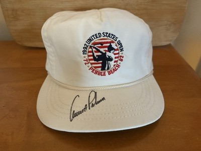 1992 US Open Pebble Beach Arnold Palmer Signed Golf Cap Vintage