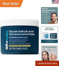 50 Count Salicylic  Glycolic Acid Pads - Hydrating Exfoliation for Face  Bacne