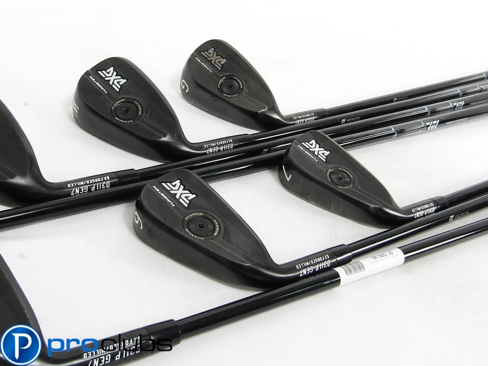Left Handed PXG GEN7 0311P BLACK IRONS 5-PW,GW GRAPHITE MMT 105 STIFF (+1/2") - Image 3 of 4