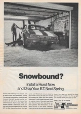 1968 Print Sales AD Advertisement Art Car Automobile Hurst Hi Performance Parts
