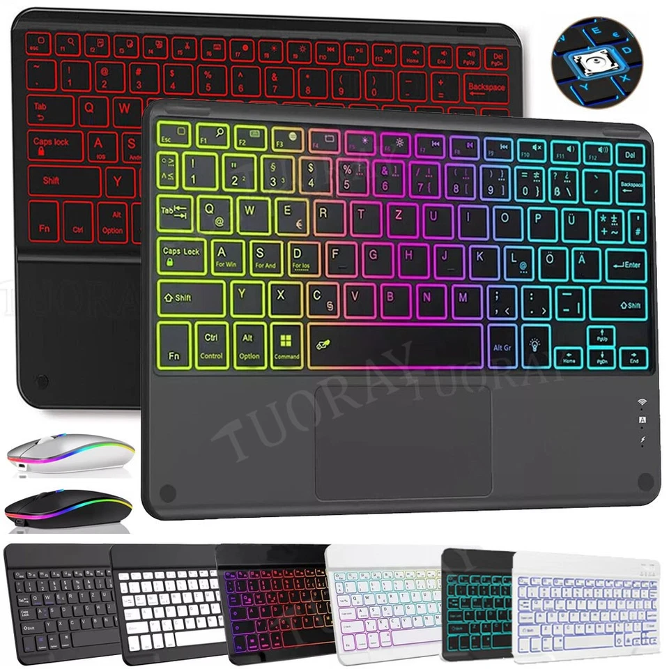Hülle mit Tastatur für Samsung Galaxy Tab A11+ A11 Plus 5G 11" X230 X235 X236 - Bild 2 von 4