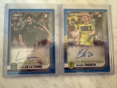 Luca De La Torre & Edward Tagseth Auto /199 MLS Topps Chrome