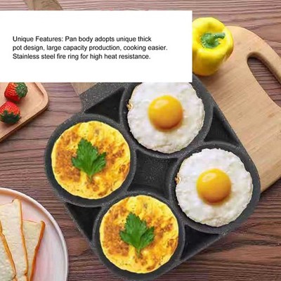 Egg Frying Pan Pancake Pan Nonstick 4 Cups Fried Egg Pan Aluminium Cooker