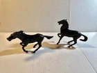 Marx 1950/60's 54mm pair of horses. Black.