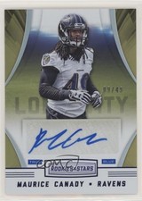 2016 Panini Rookies & Stars True Blue 9/49 Maurice Canady #RLS-MCD Auto 5w7