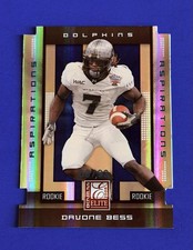 2008 Elite Davone Bess Aspirations Die-cut Blue Spectrum Rookie Card #19; #d /93. rookie card picture