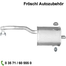 Endschalldämpfer für Fiat Panda III 312 319 1.2 LPG Auspuff Anbausatz ##