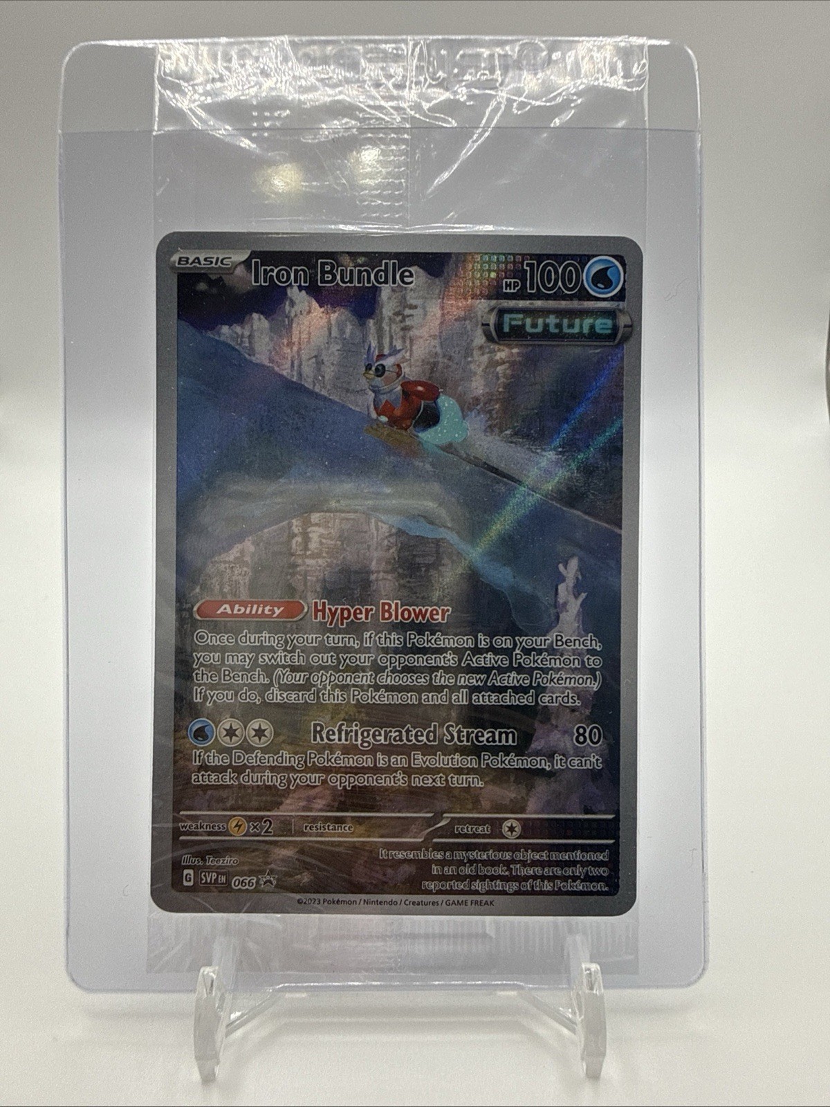 Iron Bundle SVP066 Scarlet & Violet Holo Full Art SEALED PROMO Pokemon Card