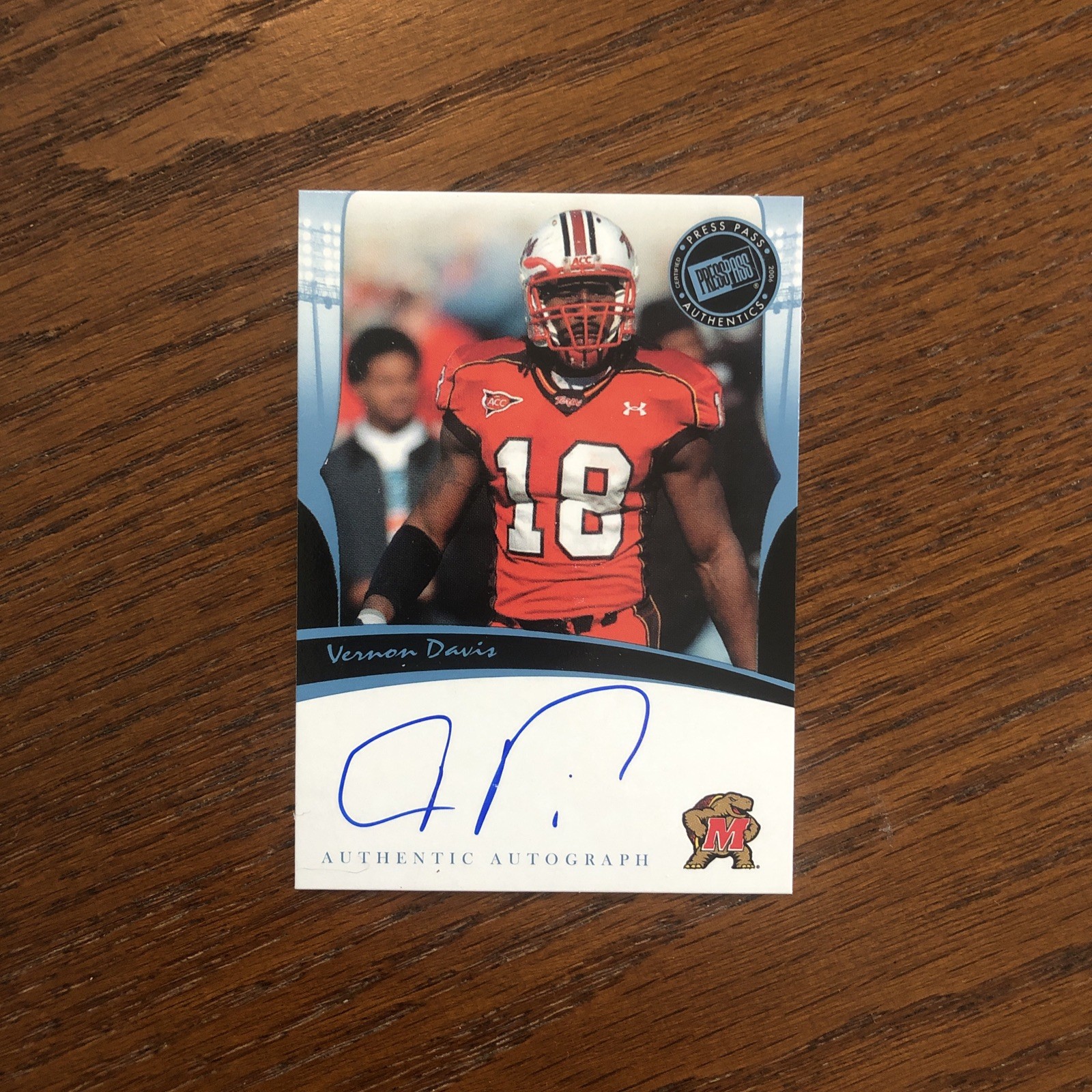 Vernon Davis Press Pass Legends Autographs # Base