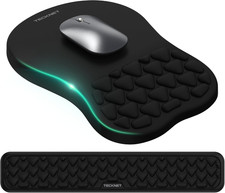 Keyboard Wrist Rest and Mouse Pad 2 in 1 Set with Wrist Support