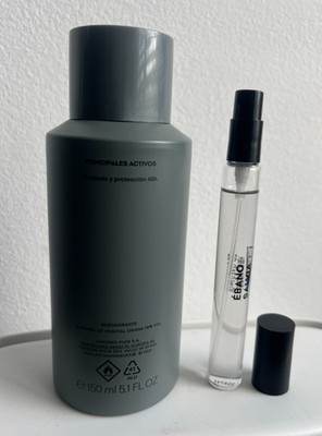 Adolfo Dominguez Ébano Salvia EDP Nat Spray 10 ml +5.1 DEOD  Men, New '' AS PIC''''
