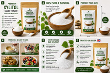 Image of Premium Xylitol Sweetener 100% Pure Natural Sugar Alternative UK Seller