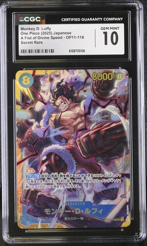 Monkey.D.Luffy graded CGC 10 for sale on eBay