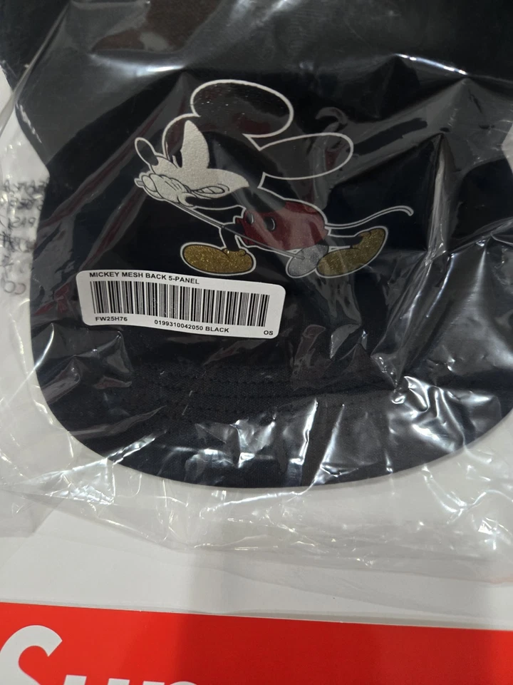 Camionero Supreme Number Nine Mickey Mesh Back 5 paneles negro (EN MANO) Foto 3 de 4