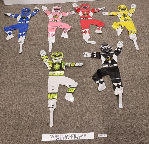 Lot of 6 RARE Mighty Morphin Power Rangers Balloons 1994 M&D Vintage Figure