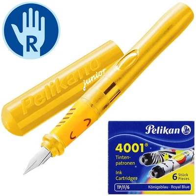 Pelikan Pelikano Junior Schreiblernfüller Set P67A gelb Schulfüller Füllhalter