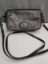 Vintage Coach Penny Dark Brown Leather Crossbody Bag, EXCELLENT!