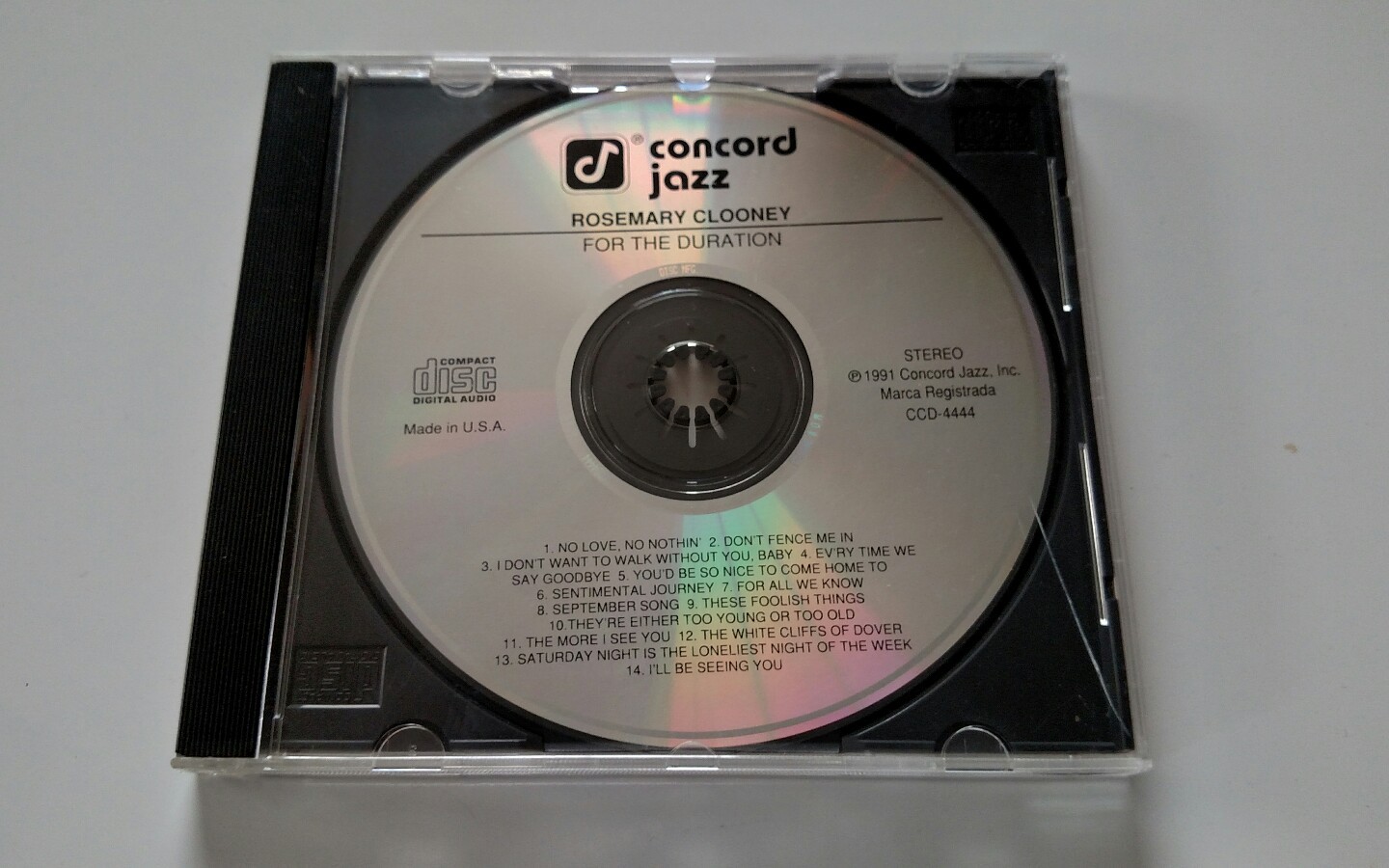 LOT of 2 CDs by Rosemary Clooney 16 Most Requested Songs For The