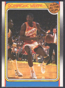1988-89 Fleer Basketball Card #125 Dominique Wilkins All-Star HOF Atlanta Hawks