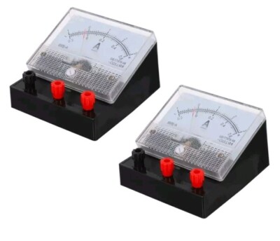 ULTECHNOVO Physics Lab Apparatus 2pcs Physical Experiment Equipment Dc Amp Meter