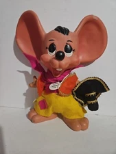 Vintage 1970s TOPO GIGIO Mexican Big Ear Mouse Bank Roy Des Of Fla Boy